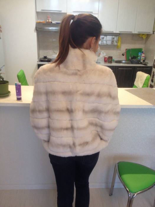 Продам шубку автоледи шиншилловый кролик, фотография 1