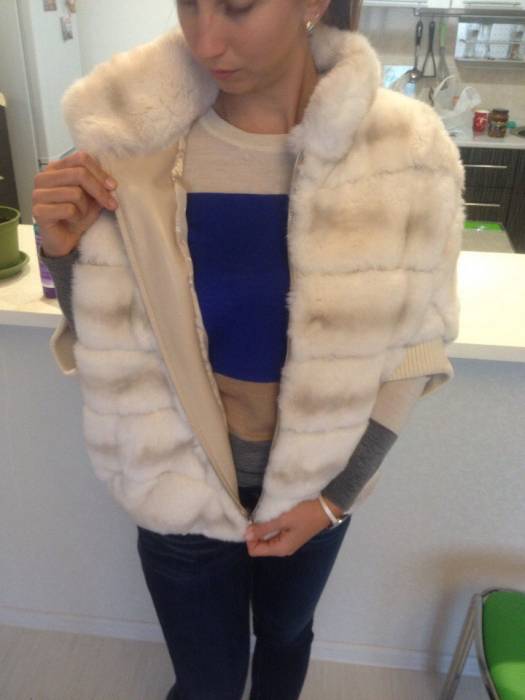 Продам шубку автоледи шиншилловый кролик, фотография 2