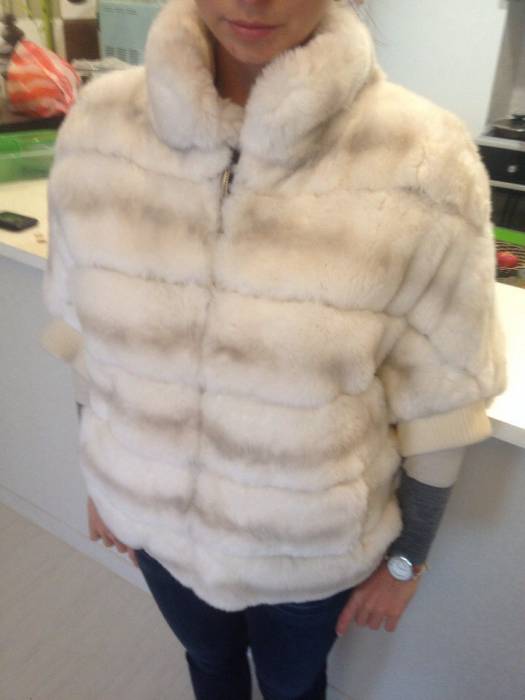 Продам шубку автоледи шиншилловый кролик, фотография 3