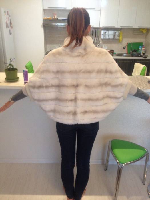 Продам шубку автоледи шиншилловый кролик, фотография 4