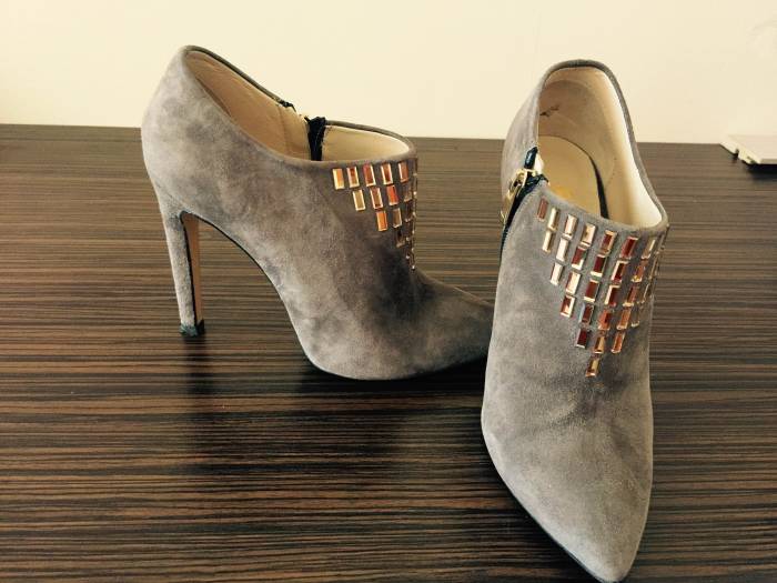 Продам шикарные ботильоны Aldo из меха пони и замшевые ботильоны, фотография 6