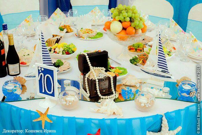 Морская тема на свадьбе, фотография 2