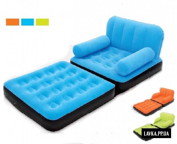 МНОГОФУНКЦИОНАЛЬНЫЙ ДИВАН С ВЕЛЮРОМ BESTWAY 67277, фотография 3