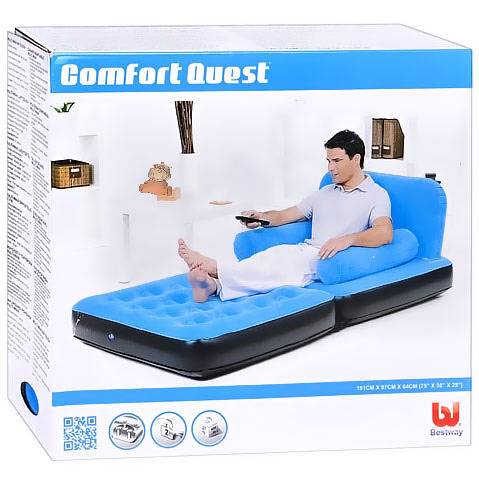 МНОГОФУНКЦИОНАЛЬНЫЙ ДИВАН С ВЕЛЮРОМ BESTWAY 67277, фотография 6