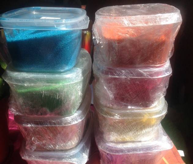 Цветной песок для свадебной церемонии, для детского творчества и.т.д, фотография 5