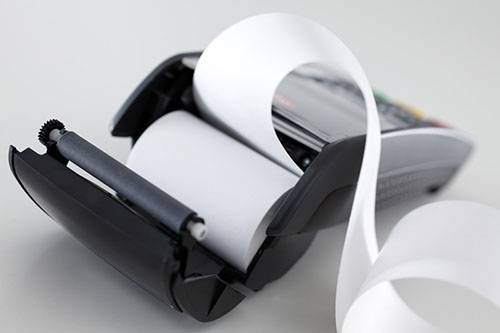 Термобумага для кассовых аппаратов и принтеров. Чековая лента, фотография 1