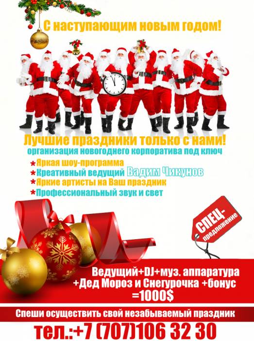 Ведущий на новый год и куча приятных бонусов в одном пакете услуг!, фотография 3