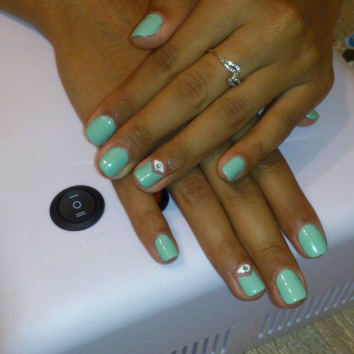 Маникюр+гелевое покрытие+дизайн. 2000тг, фотография 9