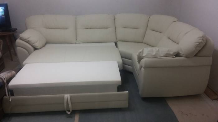 Продам новый кожаный диван, фотография 2