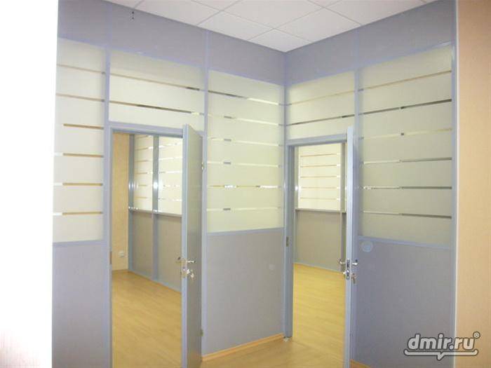 Матирование перегородок в офисе, фотография 1