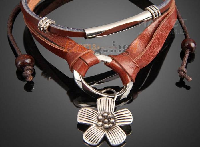 Браслет - многслойный цветок Braid Lady, фотография 2