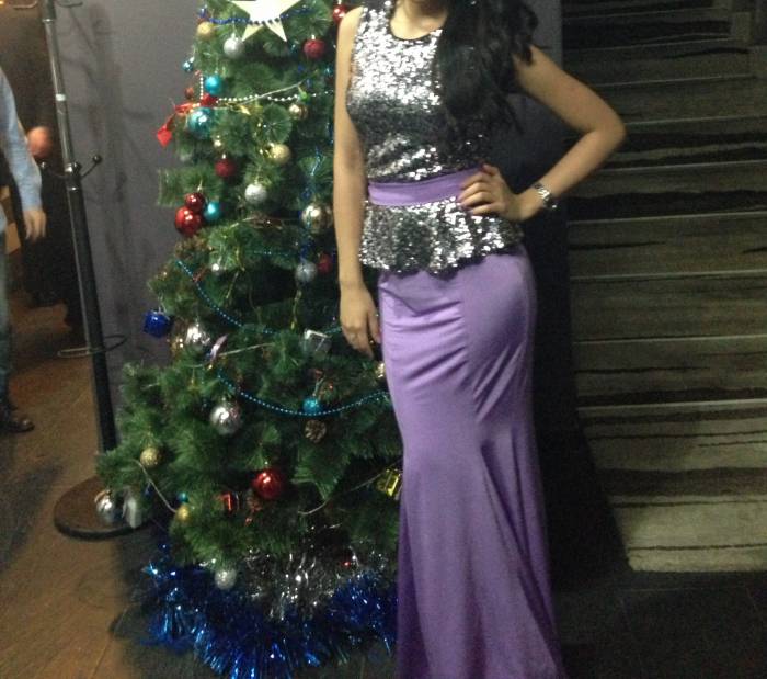 Вечернее платье с баской, фотография 2