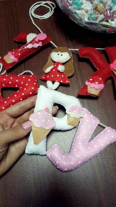 Имена из фетра на заказ! Именные гирлянды!, фотография 4