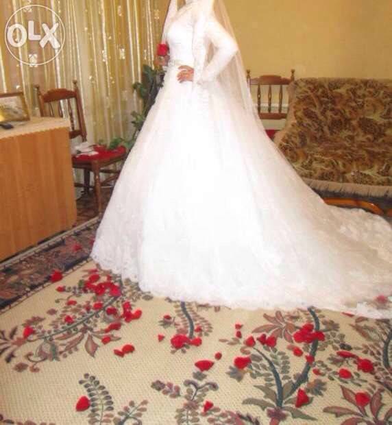 Свадебное шикарное платье, фотография 1