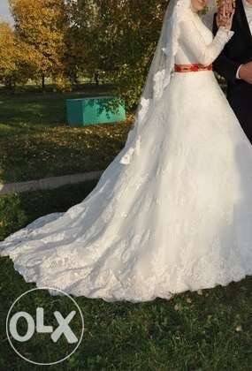 Свадебное шикарное платье, фотография 2