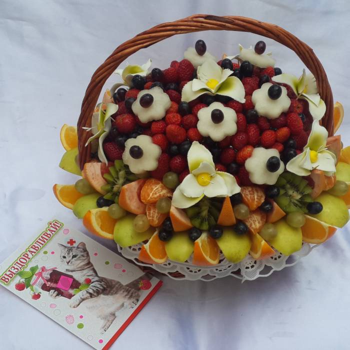 Фруктовый букет. Подарки Алматы. Доставка Алматы, фотография 7