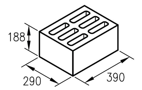 Стенавой камень 390х290х188, матрица и пуансон., фотография 1
