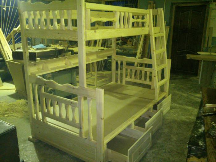 Кровать двухъярусная комбинированная, фотография 8