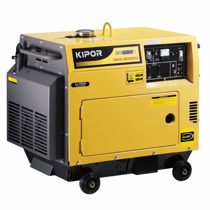Дизельный генератор в тихом кожухе KIPOR KDE6500T, фотография 1