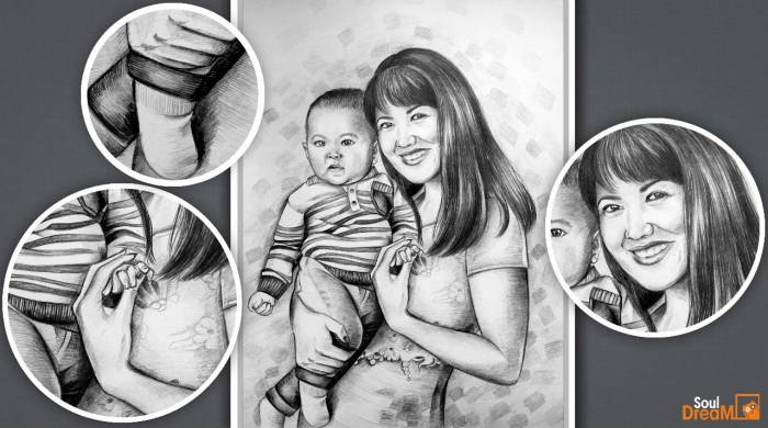 Портрет карандашом, фотография 1