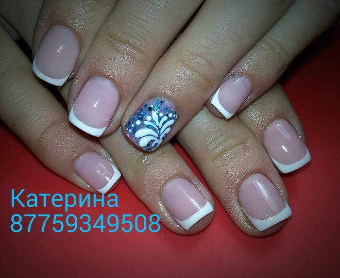 Наращивание ногтей и покрытие гель лак(шеллак), фотография 2