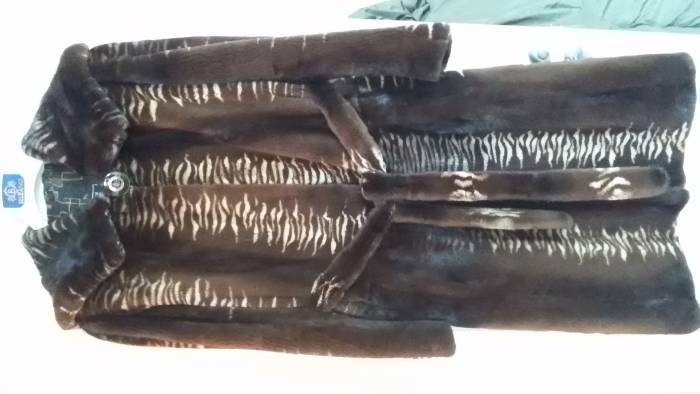 Продам шубу из стриженной норки б/у, фотография 1