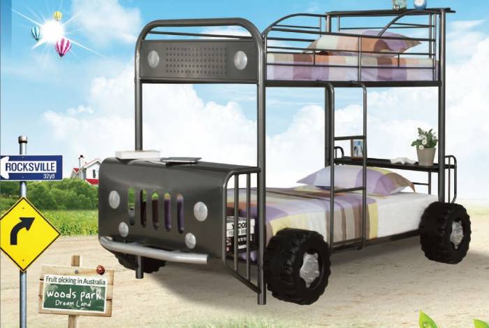 Детская двухъярусная кровать-машина , фотография 1