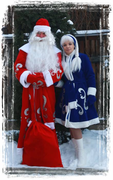Дедушка Мороз и Снегурочка, фотография 1