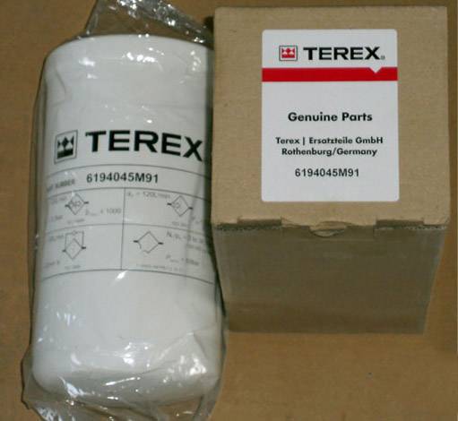 Топливный фильтр на экскаватор TEREX, фотография 1