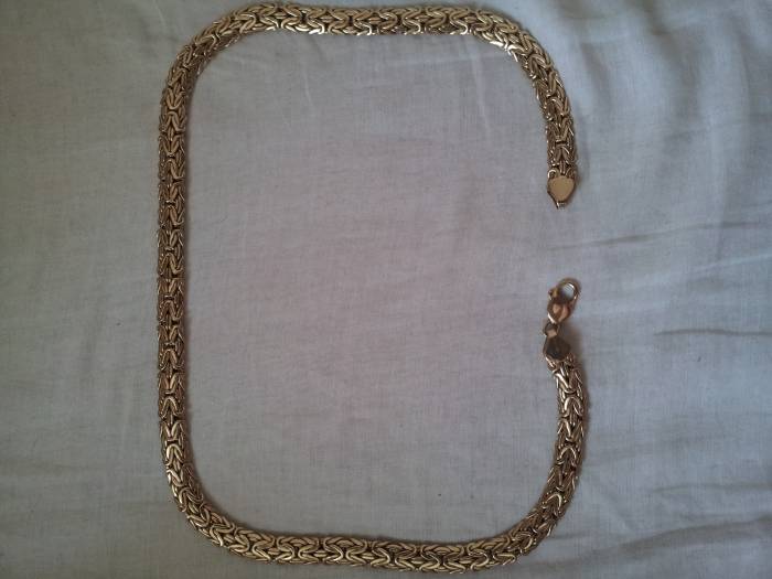 цепь мужская золотая, фотография 3