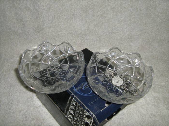 Дядьковский хрусталь. Ручная работа. Хрустальная пара (конфетницы), фотография 4