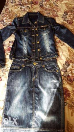 Продам джинсовый костюм, фотография 1