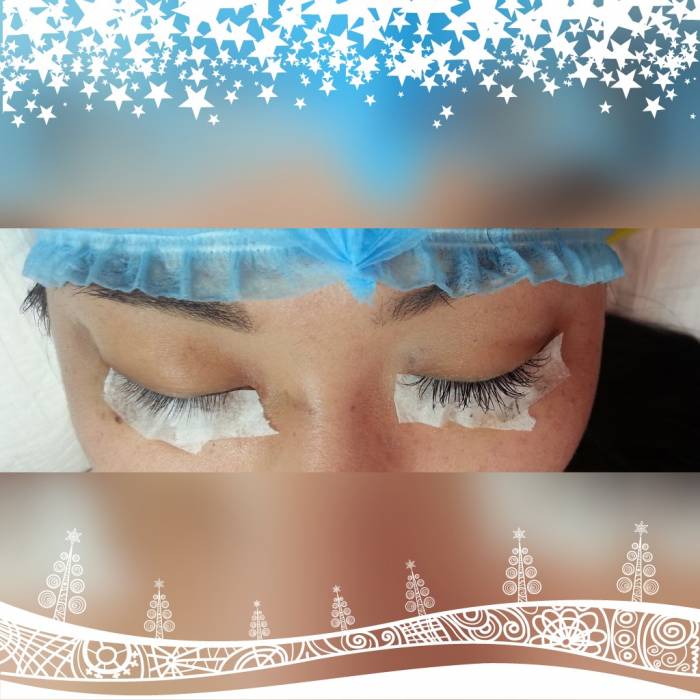 Наращивание ресниц, коррекция бровей, фотография 2