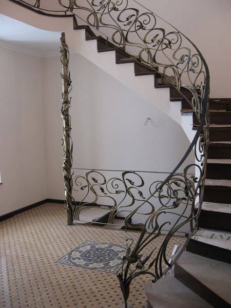 Кованые лестницы, перила, фотография 10