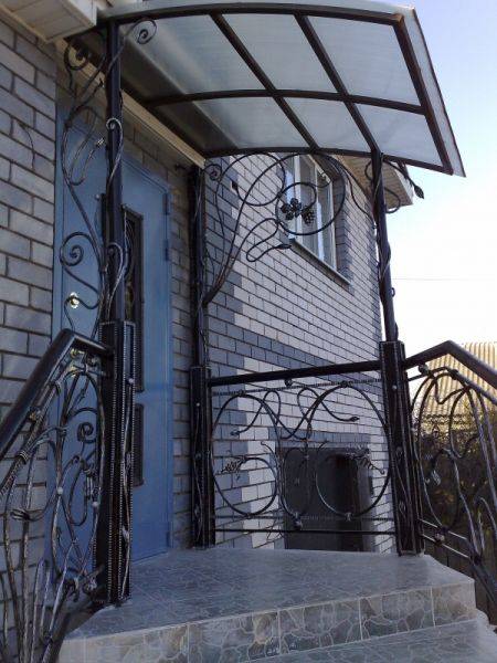 Кованые навесы, козырьки, фотография 2