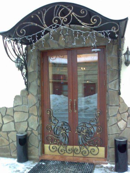 Кованые навесы, козырьки, фотография 4