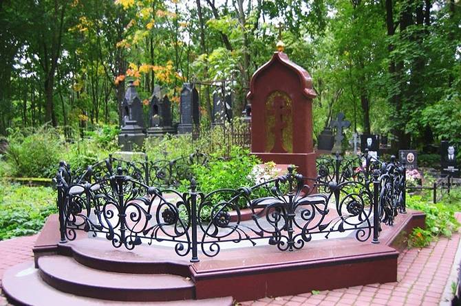 Кованые ритуальные ограды, фотография 5