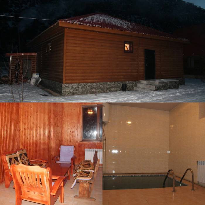 Зона отдыха и гостиница в горах 