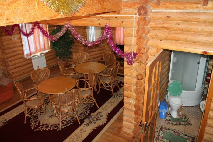 Зона отдыха и гостиница в горах 