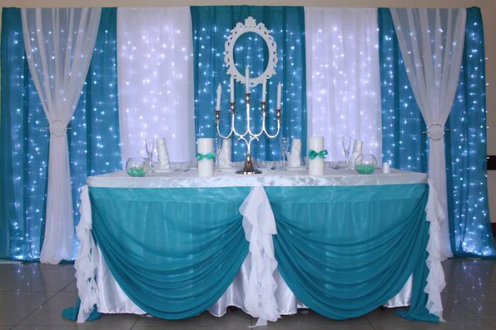 Оформление свадебного стола, фотография 10