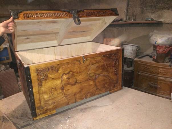 продам сундук ручной работы, фотография 4
