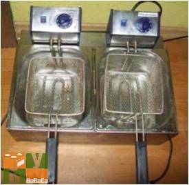 Фритюрница эл. 5+5 литр б/у купить, фотография 1