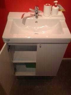 Тумба+раковина+сифон, зеркала, фотография 1