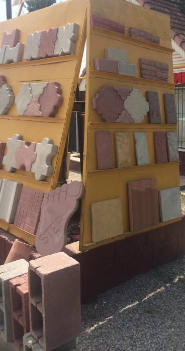 Сплитерные блоки и тратуарная плитка, фотография 3