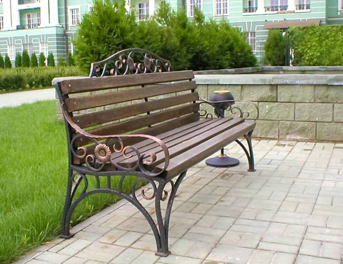 Деревянные скамейки, лавочки, фотография 2