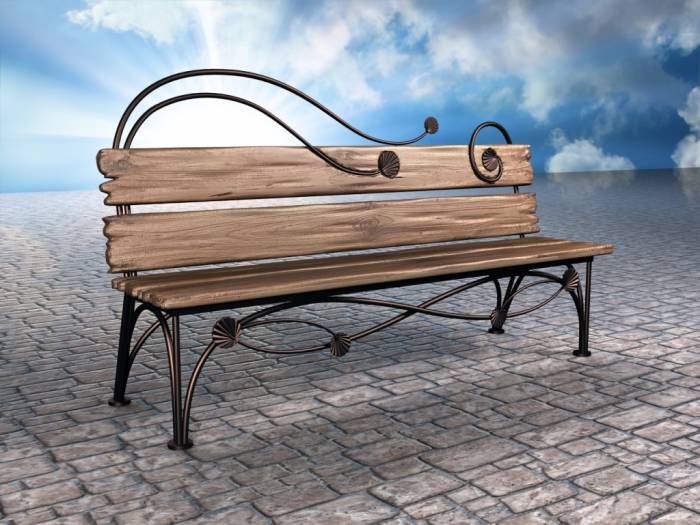 Деревянные скамейки, лавочки, фотография 3