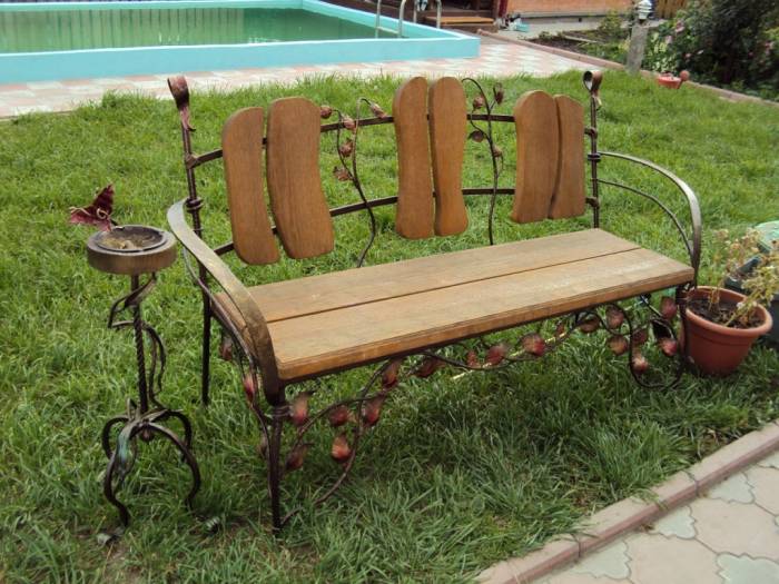 Деревянные скамейки, лавочки, фотография 7