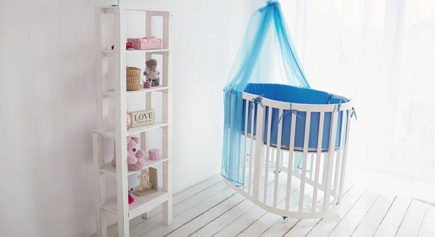 Детские овальные кроватки трансформер 6в1, фотография 4