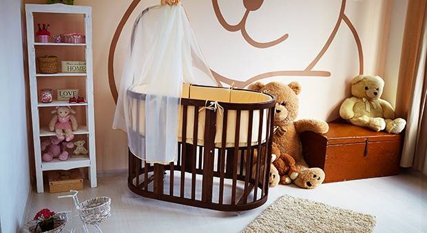 Детские овальные кроватки трансформер 6в1, фотография 8