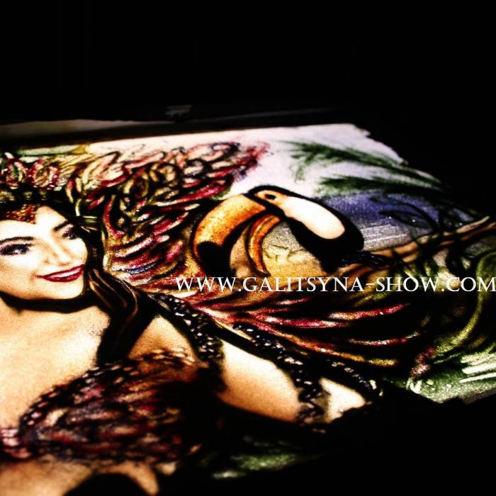 Песочная анимация или светопись в Алматы, фотография 1